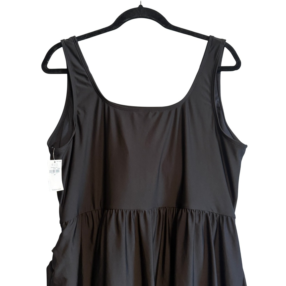 Old Navy Black Side Tie Swim Dress One Piece NWOT Size 3X - Picture 10 of 13